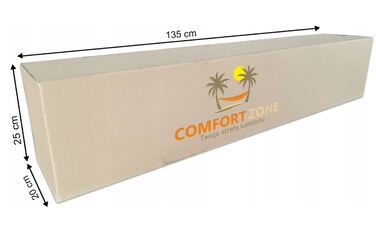 Гамак з стійкою Comfort Zone, коричневий, навантаження до 200 кг, 330 x 150 см