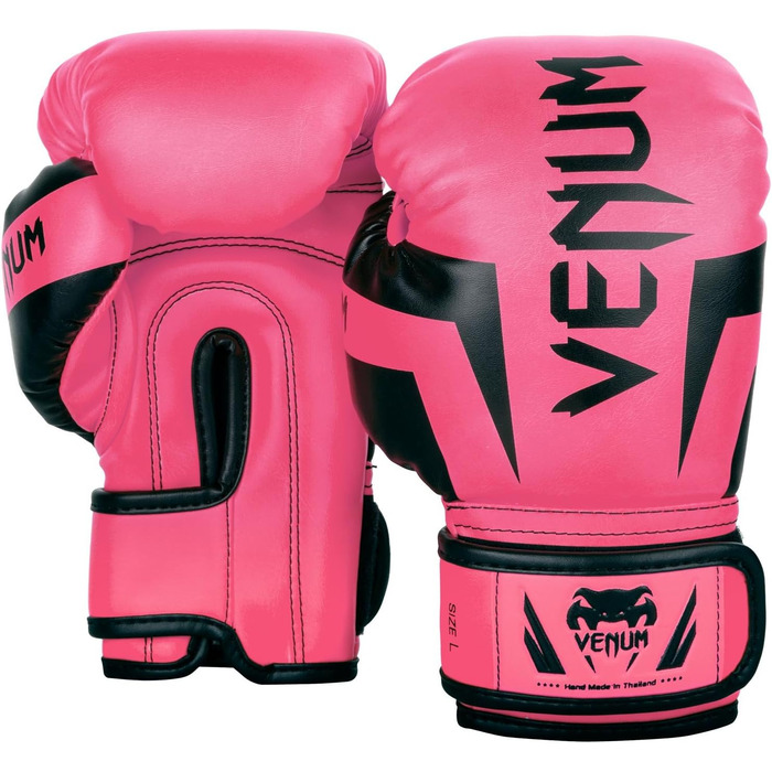 Дитячі боксерські рукавички Venum Elite Fluo Rosa S