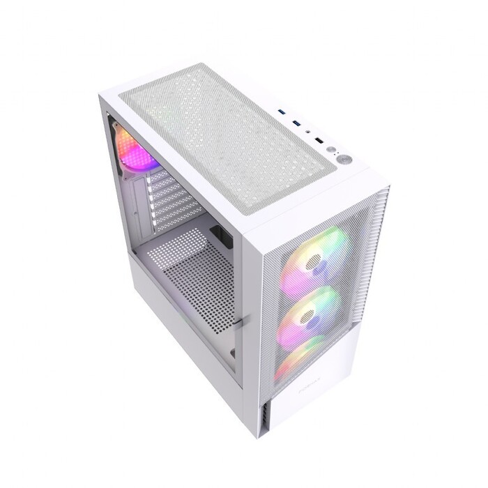 Корпус Gembird Fornax 4300 ARGB Midi Tower, білий