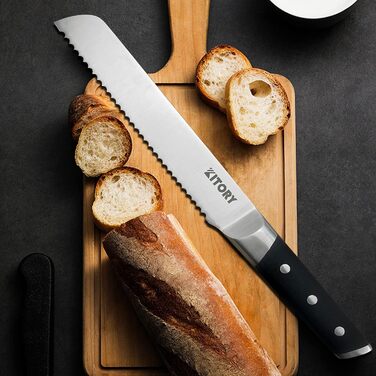 Кухонний ніж-топірець Kitory Hackmesser 18 см, з високоякісної сталі, з ручкою з пакавуду (Mtd03de)