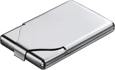 Металеве табакерка для сигарет: компактний, плоский, з дзеркалом. Для жінок та чоловіків. Містить до 7 сигарет. Виготовлено з нержавіючої сталі.