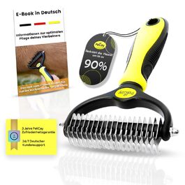 Щітка для вичісування підшерстка собак та котів середньої та довгої шерсті - щітка проти ковтунів та підшерстка