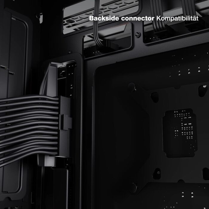 be quiet! Light Base 900 FX - Корпус ПК з повністю прозорою передньою та бічною панелями, Dual Chamber Design, 4 вентилятори Pure Wings 3 PWM (Білий)