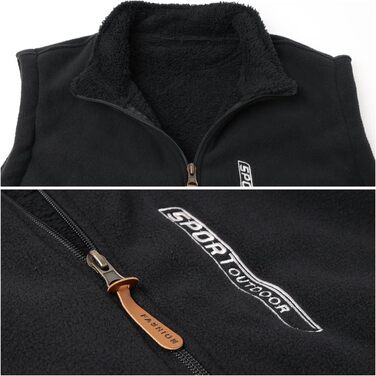 Чоловіча флісова жилетка з коміром-стійкою, Outdoor, Casual, тепла зимова жилетка для чоловіків, без рукавів, флісова куртка, легка, тепла жилетка з кишенями на блискавці, з плюшевою підкладкою, чорна, розмір L