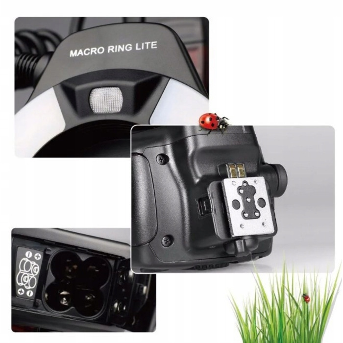 LED-спалах TTL Meike MK-14EXT для макрофотографії, для CANON