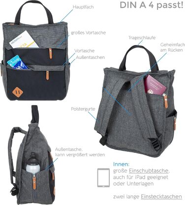Spear Rucksack Women's/Men's Hygge City Backpack Women's Backpack Leisure Backpack Office Sport Leisure backpack A4 12788