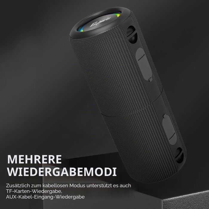 CYBORIS 2 Портативна Bluetooth колонка, водонепроникна, 20 Вт, 24 год, True Wireless