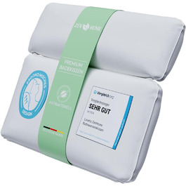 Bathtub Pillow • Ergonomic & Muscle-Relaxing Premium Bathtub Pillow • New 5D Special Foam • German Design • Climate Neutral & Sustainably Produced • Bathtub Pillow Neck Pillow Bathtub (White-4d)
