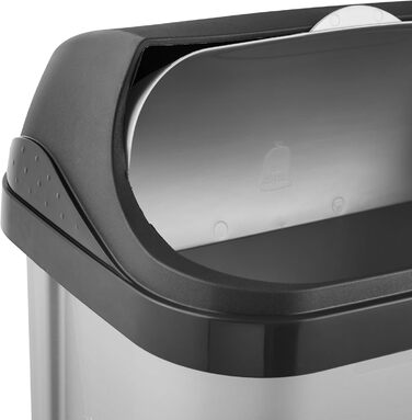 Сміттєвий бак з роликовим кришкою Keeeper Rasmus, світло-сріблястий (2x25 л)