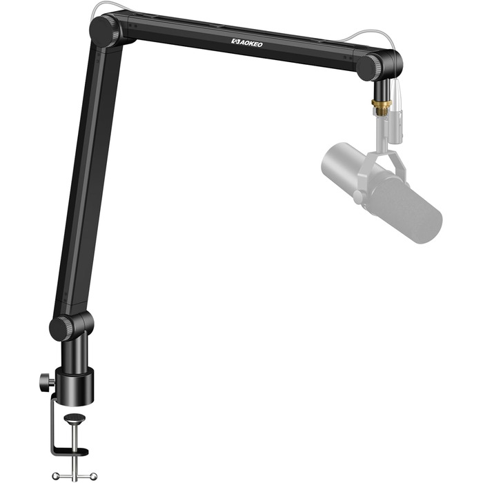 Кріплення для мікрофона Aokeo AK-48 – підходить для Shure SM7B, Blue Yeti, HyperX QuadCast та інших