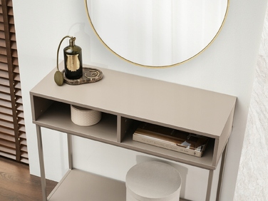 Консольний столик Mebel-Partner, бежевий матовий, 80 x 75 x 30 см