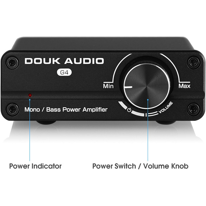 Підсилювач Douk Audio G4 Mini 100W, сабвуферний або повнодіапазонний моноканальний аудіо підсилювач