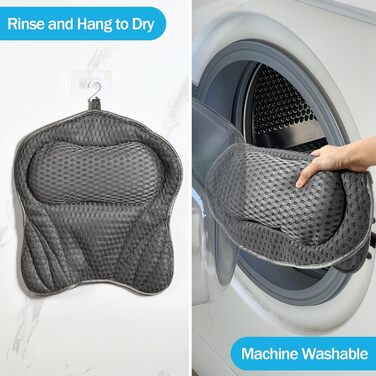 Подушка для ванни, подушка для шиї, ергономічна подушка для ванни з 8 присосками, для домашнього спа, підтримує голову, шию та спину