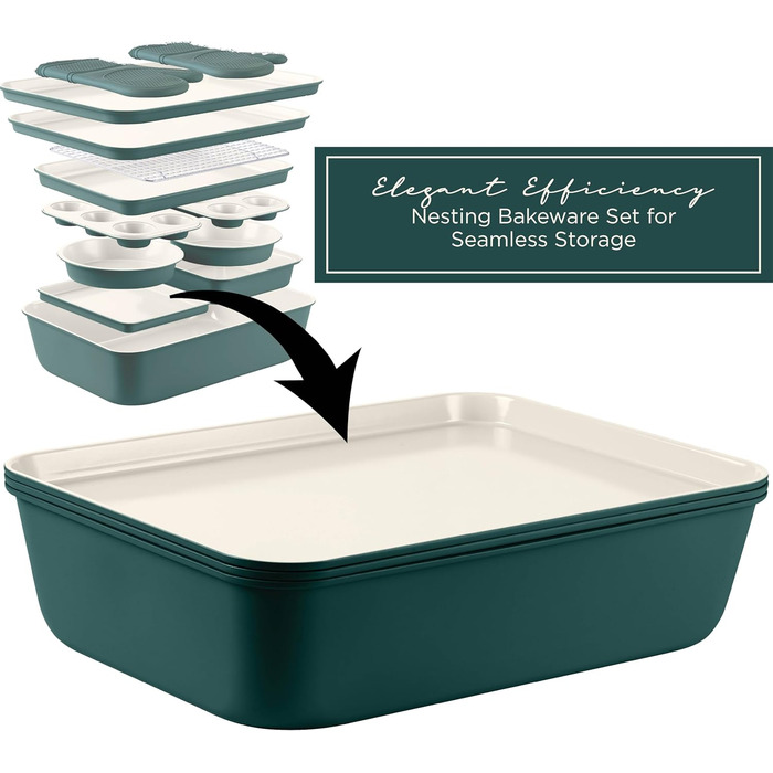 Набір форм для випічки 13 шт. Sage з антипригарним покриттям, міцний, легко виймається