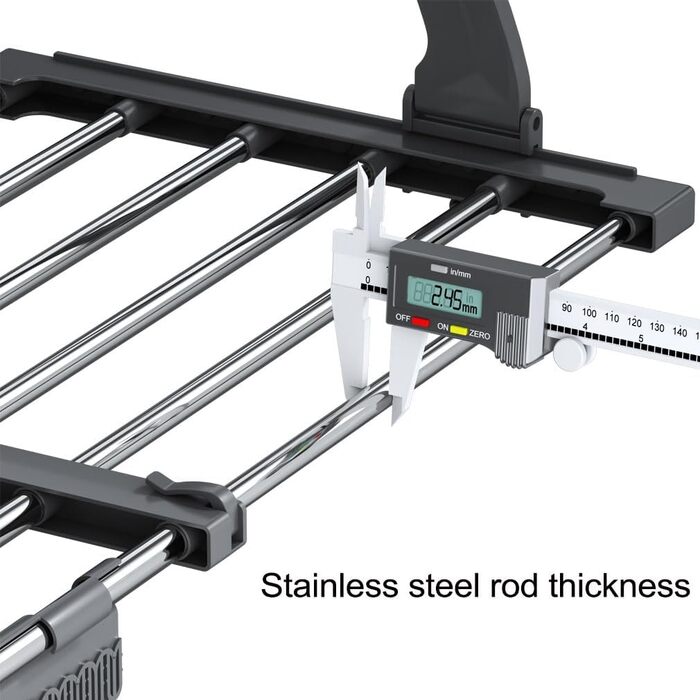 Висувна сушилка для білизни з нержавіючої сталі, турбо-тип, 6 крил, 3 рівні, для дому та вулиці, 64-110 см