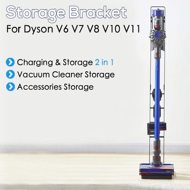 Тримач для пилососа Dyson V11/V10/V8/V7/V6/DC58/DC59/DC62/DC74 - підлого кріплення без свердління