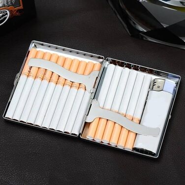 Металеве тютюноприладдя XPE Silver - тютюнониця для сигарет, срібна