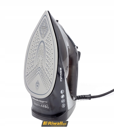 Парова праска з функцією самоочищення, керамічним покриттям та високою потужністю RIWALL