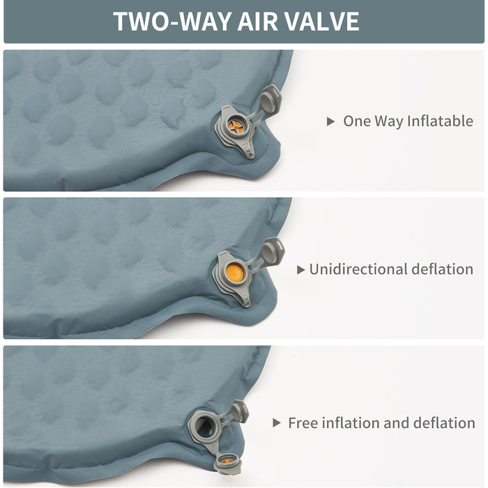 Naturehike Yugu: Саморозкладаний килимок для кемпінгу та трекінгу, 3.5 см, блакитний