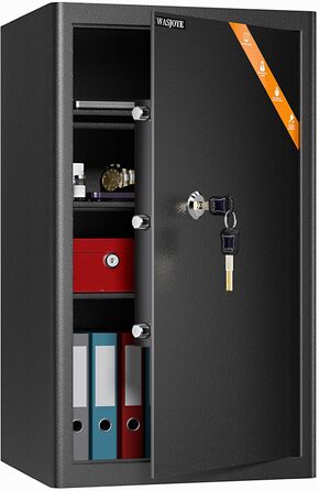 Сейф Safe Tresor WASJOYE з ключем для дому/офісу, 67л (25x35x25 см)