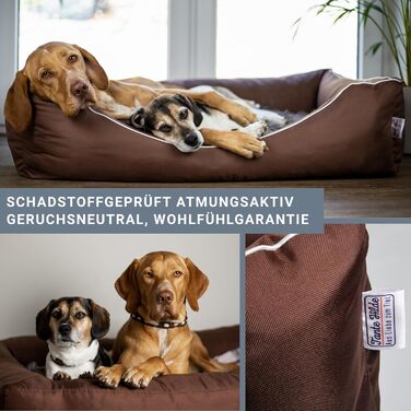 Aunt Hilde Dog Bed Norderney XXXL (120x90x25) Green – Washable, Robust and Comfortable Dog Bed & Dog Basket in Various Sizes – Ideal for large dogs e.g. German Shepherd, Ridgeback