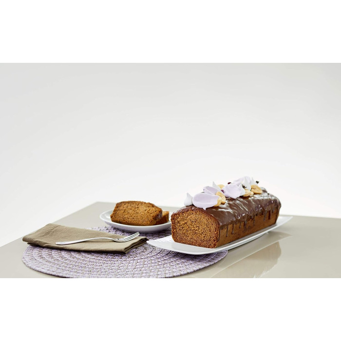Dr. Oetker Kastenform 30 cm EXCLUSIVE, cake tin for juicy cakes and hearty breads, loaf tin with enamel sealing (color: Grey-Brown/Crème), quantity: 1 piece