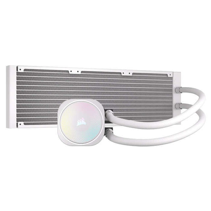 Рідинне охолодження процесора Corsair NAUTILUS 360 RS ARGB 3x120мм Біле