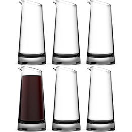 Mini Decanters, 180ml Small - Single Wine Decanter, Glass Wine Decanter Set, Single Glass Decanter, Set of 6