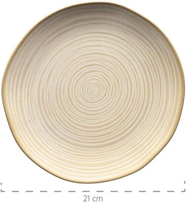 Набір посуду MÄSER Nottingham Vintage для 4 осіб (20 предметів), бежевий, кераміка