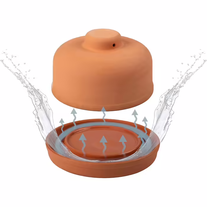 Mediterranean clay butter chiller - fresh butter without a refrigerator - butter dish/butter box without electricity, energy-saving, eco-friendly