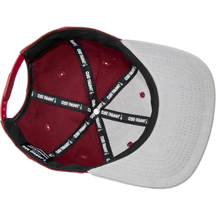 Кепка бейсболка Jumping Bird • Зручна, регульована, легко миється • Бордовий колір