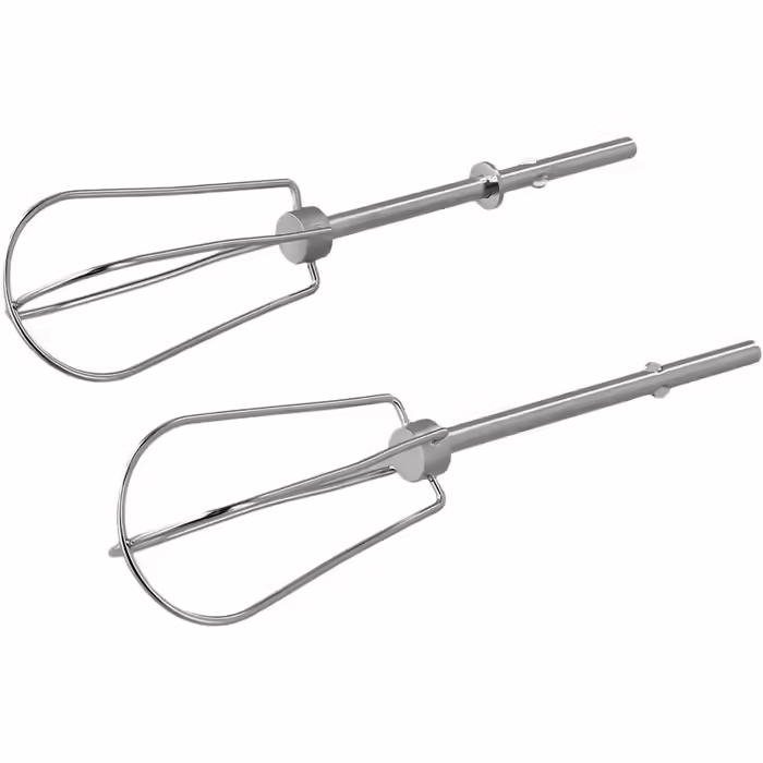 Stainless steel wire whisk, 2-piece set. Whisk with four wires, compatible with electric hand mixers of the KHM series, compatible with KitchenAid.