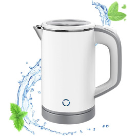 Електричний чайник MiliPow 0.8 л, 600 Вт, для подорожей | З нержавіючої сталі 304 | Швидкий кип'ятіння | Автоматичне вимкнення