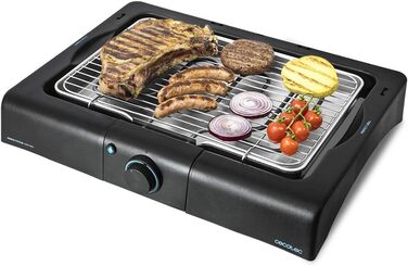 Електричний гриль Cecotec PerfectSteak 4200 Way, настільний, 2400 Вт, нержавіюча сталь, регульована висота, піддон для жиру, регулювання температури