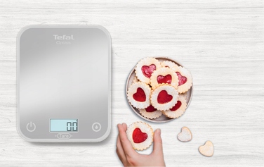 Кухонні ваги Tefal Optiss, сріблястий/сірий, 5 кг
