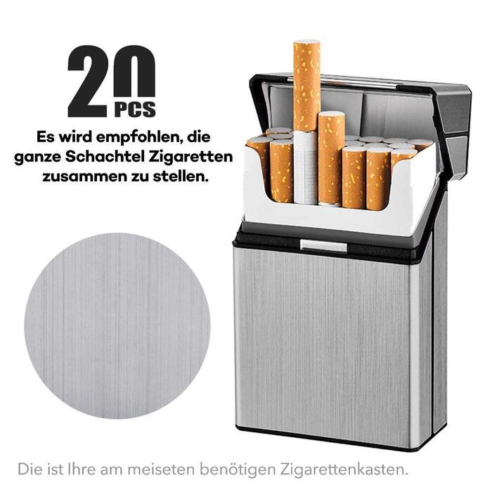 Алюмінієві випарювачі для сигарет eLander [2 шт./набір, сірий] Магнітна кришка, елегантний дизайн, алюмінієвий касета для сигарет