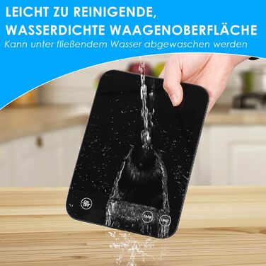 Кухонні ваги Gaethra: цифрові, 15 кг, точність 1 г, з функцією тарування, для продуктів, з батарейками