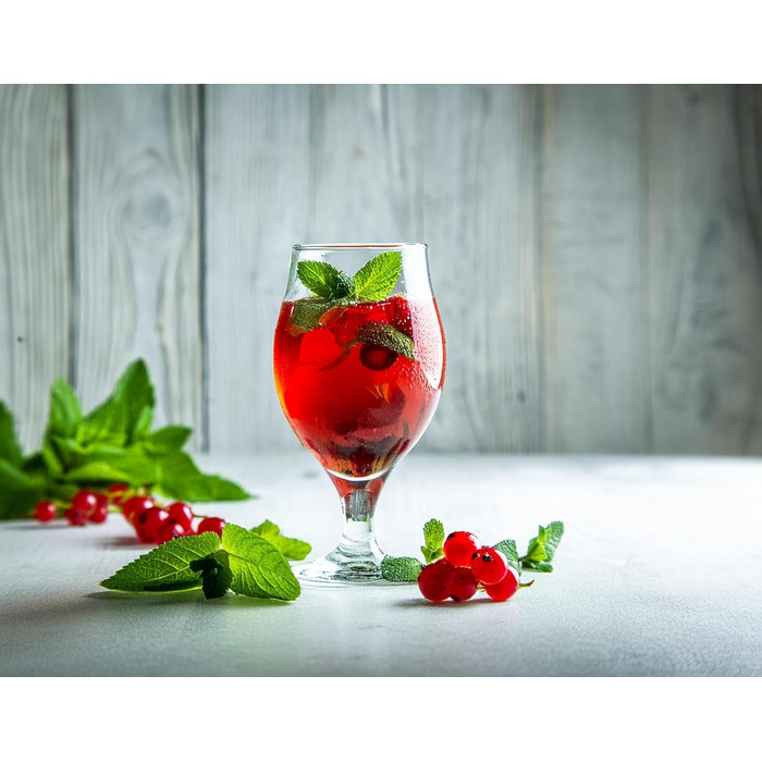 Склянки для пива KROSNO 1992 Biertulpen, набір 6 шт, 500 мл - Pils, Stout, коктейлі, сумісно з посудомийною машиною