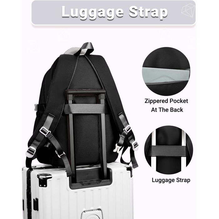 Шкільний рюкзак для дівчаток 2-10 класів, 32L, легкий дитячий рюкзак | Дихаюча спинка | М'які лямки | Брест-стріжка, ранці для школи, рюкзак для підлітків 8+ років (Чорний)