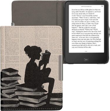 Чохол-книжка kwmobile для Tolino Vision 1/2/3/4 HD - Чохол для eReader з малюнком 