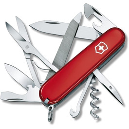 Швейцарський ніж Victorinox Mountaineer, мультитул, 18 функцій, з лезом, відкривачкою для пляшок та консервів, червоний