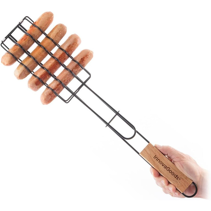 Набір гриля InnovaGoods 12 предметів: інструменти з нержавіючої сталі, термостійкі ручки, сумка для зберігання та транспортування, миється в посудомийній машині, чорний, сталь, нержавіюча сталь (для шашлику)