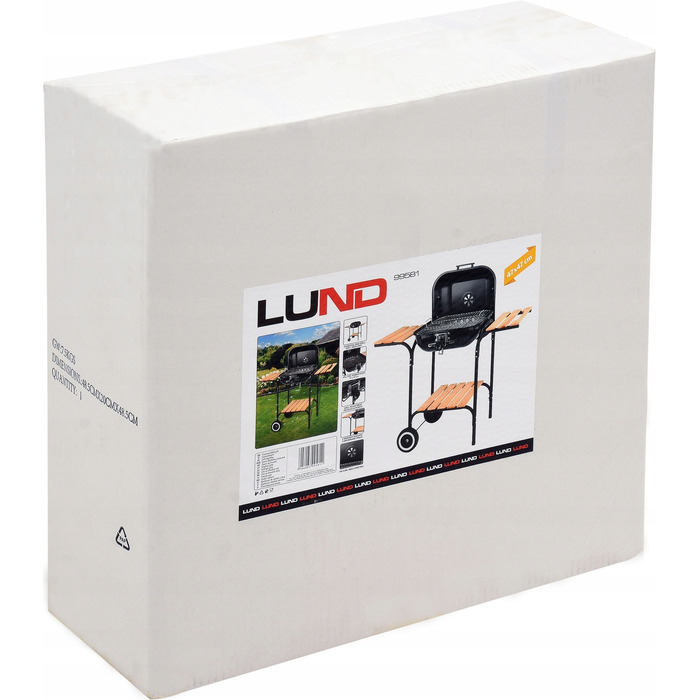 Вугільний гриль Lund 40 x 45 см