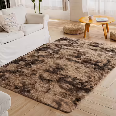 ROHATIM High-Pile Carpet Living Room Super Soft Shaggy Rug Fluffy, Soft Area Rug Bedroom Carpets Super Soft Fluffy Kids Rug (Blue, 80 x 150 cm) Blue 80 x 150 cm