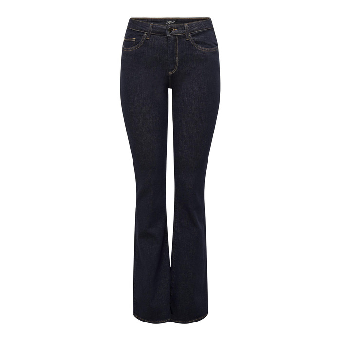 Джинси жіночі кльош ONLBLUSH, середньої посадки, розмір XL/30L, темно-синій денім