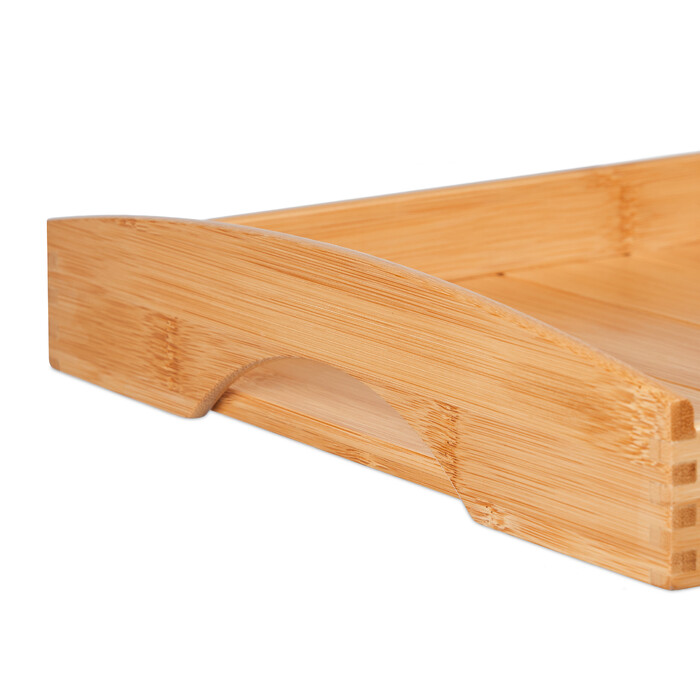 Relaxdays Set of 3 Bamboo Coasters