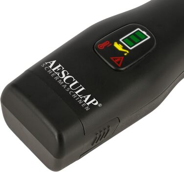 Машинка для стрижки собак та коней Aesculap Favorita CLi акумуляторна з набором гребінців | Професійна ергономічна машинка для собак | LED-дисплей | Машинка для стрижки тварин (Блакитна)