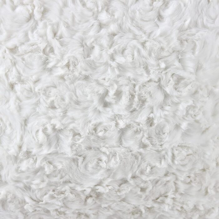 NIULAA White Faux Fur Pillow Covers 45x45 2-Pack - Luxurious Plush Cushion Covers for Sofa, Living Room, Bedroom