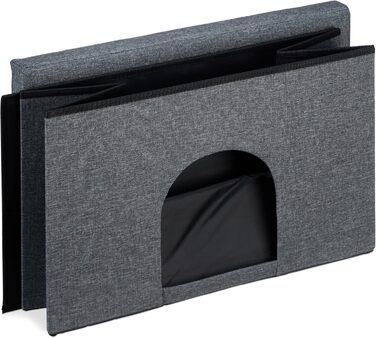 Кігтеточка-будиночок Relaxdays для котів та собак, сіра, 38,5x64,5x37,5 см