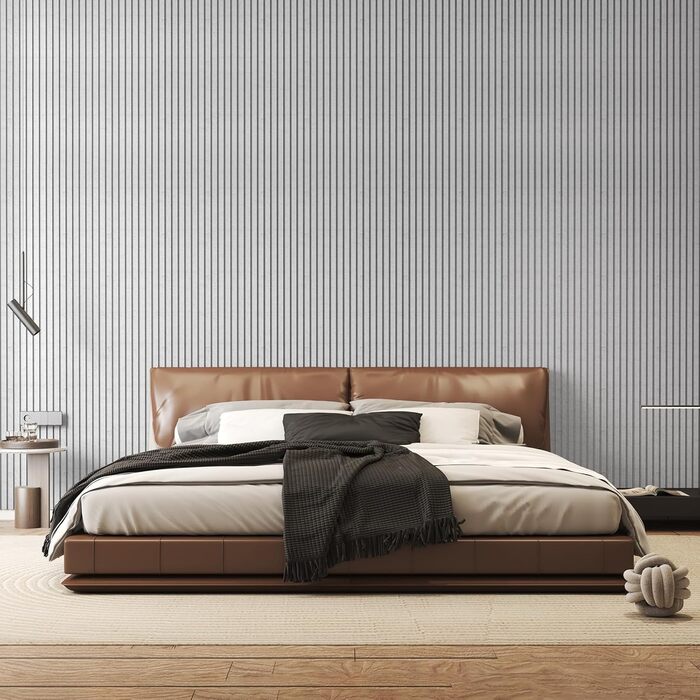 Акустичні панелі TONOR самоклеючі для звукоізоляції 120x60x1.9 см, шумопоглинаючі панелі для студії, офісу та дому, сірі (8 шт)